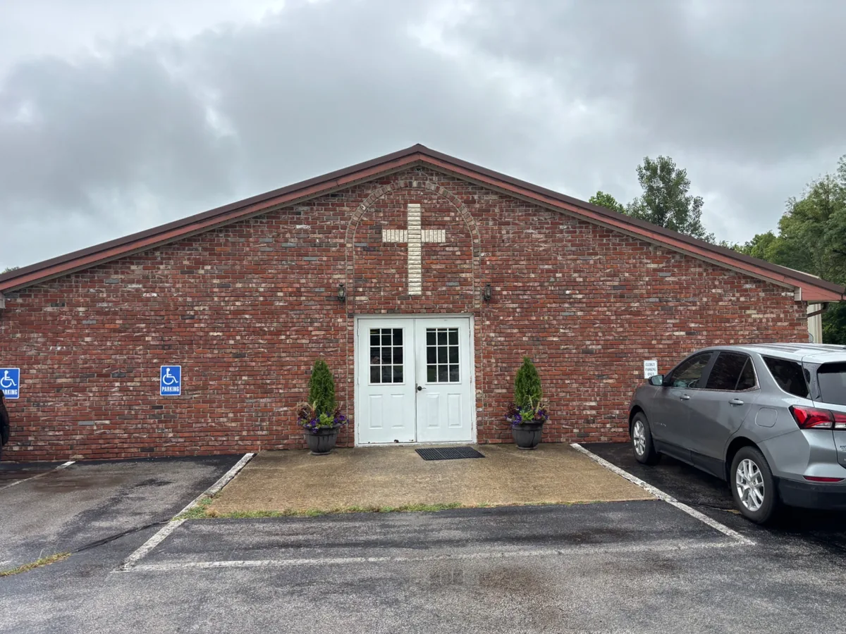 The main entrance of Faith Revolution Church