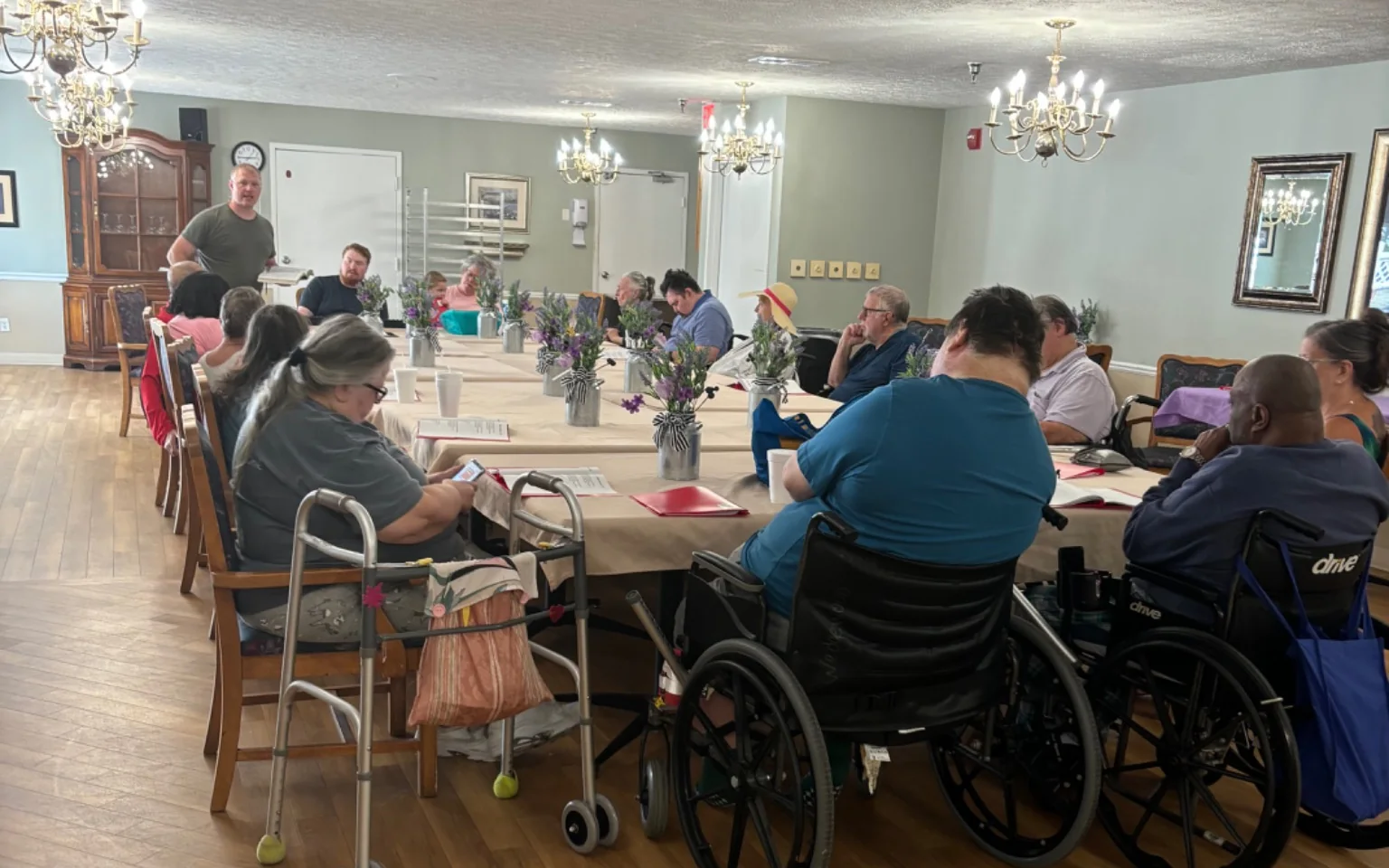 Faith Revolution Church nursing home ministry gathering with residents